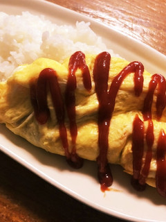 超ずぼらオムライス味のオムレツライス-レシピのメイン写真