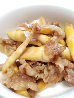 ☆細タケノコと豚肉の甘辛炒め☆-レシピのメイン写真