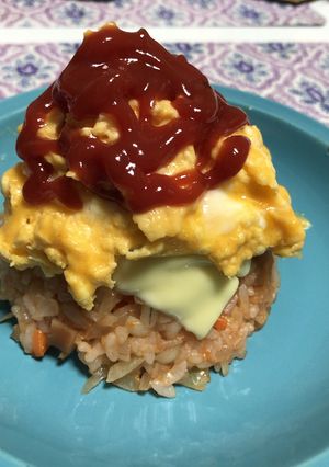 見た目ふわふわオムライス-レシピのメイン写真