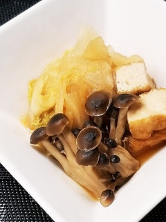 厚揚げ豆腐、白菜、しめじの甘ビリ辛-レシピのメイン写真