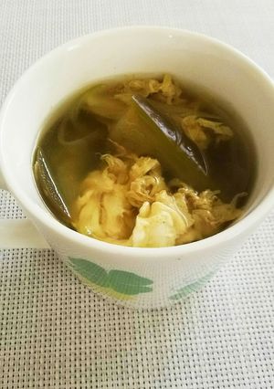 温活、ふわふわ卵と茄子のカレースープ。-レシピのメイン写真