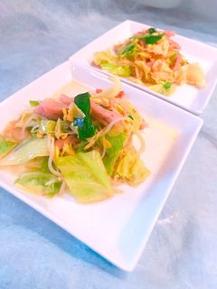 豆もやしとキャベツの中華風ピリ辛炒め-レシピのメイン写真