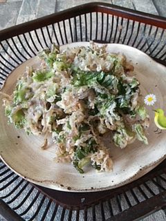 蕪の葉っぱとじゃこのかき揚げ-レシピのメイン写真