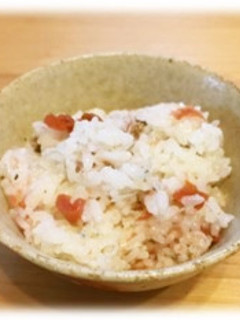 梅とちりめんじゃこの炊き込みご飯-レシピのメイン写真