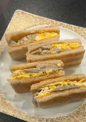 魚肉ソーセージの卵サンド美味しい!-レシピのメイン写真