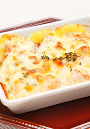 サーモンポテトのディルクリームグラタン風-レシピのメイン写真