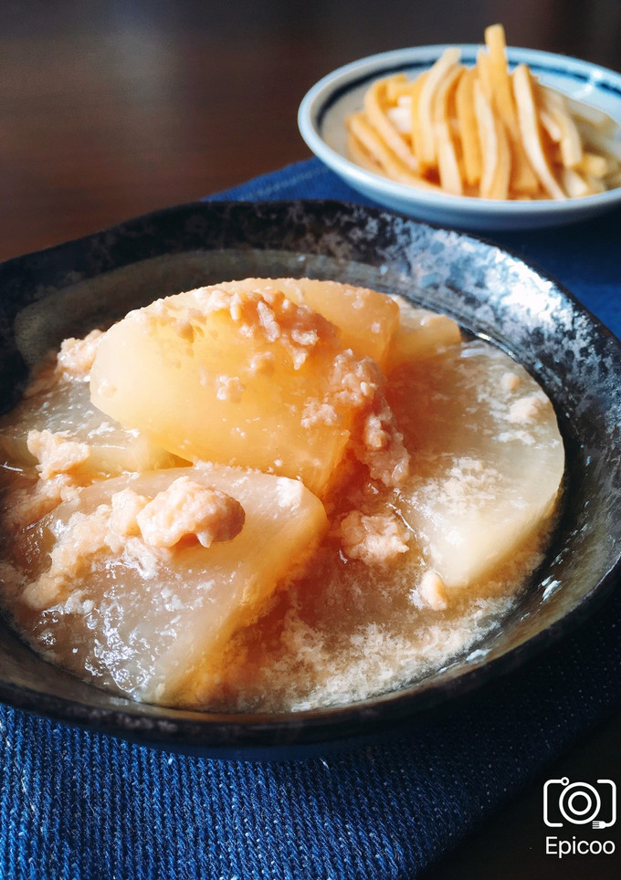 レンジで簡単！大根とひき肉の煮物-レシピのメイン写真
