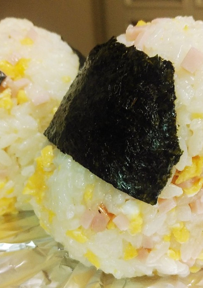 おかずおにぎり！ハムと炒り卵のおにぎり⭐-レシピのメイン写真