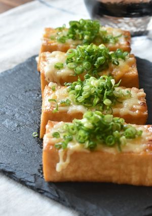 おうち居酒屋♪厚揚げの味噌チーズ焼き-レシピのメイン写真