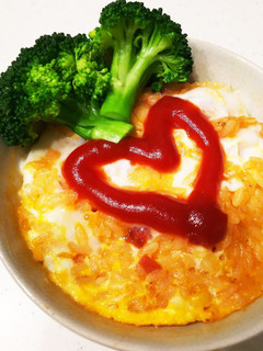 ごはん茶碗で時短オムライス-レシピのメイン写真