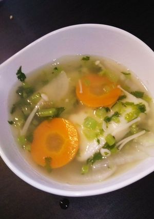 弱火で作るお雑煮～大根の葉を添えて～-レシピのメイン写真