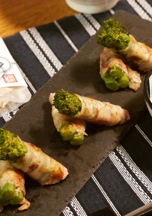 「はかたスパイス」で菜の花の肉巻き-レシピのメイン写真