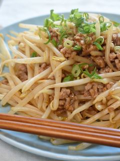 節約!もやしとひき肉のピリ辛炒め-レシピのメイン写真