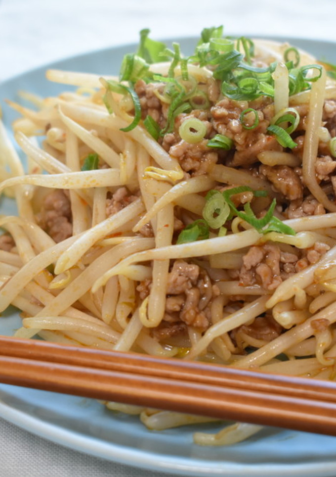 節約！もやしとひき肉のピリ辛炒め-レシピのメイン写真