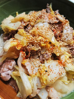 簡単!白菜と豚こまの味噌マヨ炒め-レシピのメイン写真