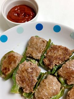 ピーマンの肉詰め-レシピのメイン写真