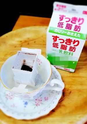 〓続！牛乳でいれるドリップバッグコーヒー-レシピのメイン写真