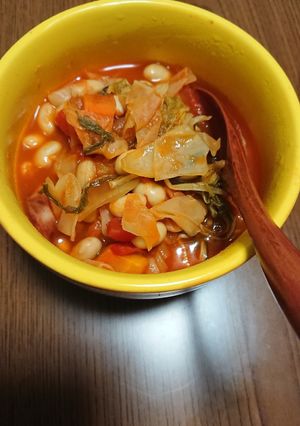 野菜たっぷりミネストローネ-レシピのメイン写真