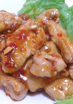 鶏肉のアーモンド♪スイートチリソース♪-レシピのメイン写真