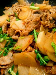 シャキッ♪大根と豚肉のしょうが味噌炒め-レシピのメイン写真