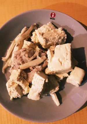 一食90円豚こまとエリンギと豆腐の蒸し-レシピのメイン写真