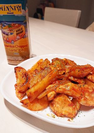 鶏とジャガイモのケチャップガーリック炒め-レシピのメイン写真