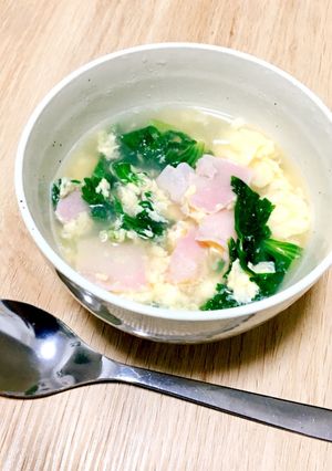 さっと一品!セロリ葉のぽかぽか卵スープ♡-レシピのメイン写真