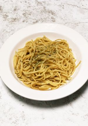付け合せにも❤にんにくバター醤油パスタ!-レシピのメイン写真