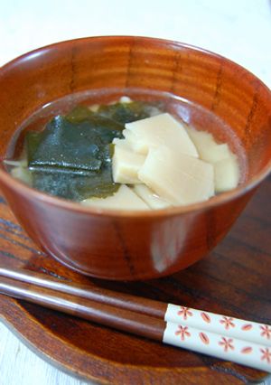 たけのこのお味噌汁-レシピのメイン写真