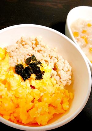 三色丼〜離乳食後期〜-レシピのメイン写真