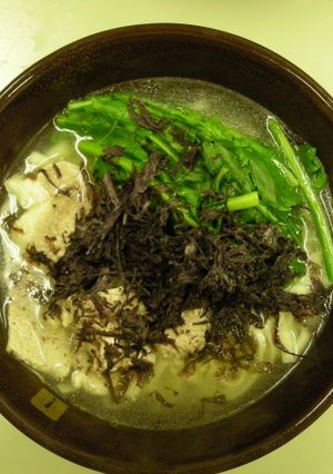 春菜と磯海苔きしめん（200円ランチ）-レシピのメイン写真