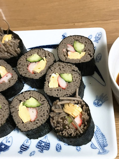 蕎麦ずしレシピ 1本分-レシピのメイン写真