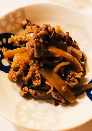 簡単♡牛肉とこんにゃくの甘辛煮-レシピのメイン写真