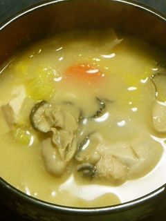 牡蠣の白みそ鍋-レシピのメイン写真