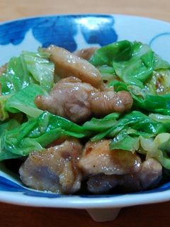 キャベツと鶏肉の炒めもの-レシピのメイン写真