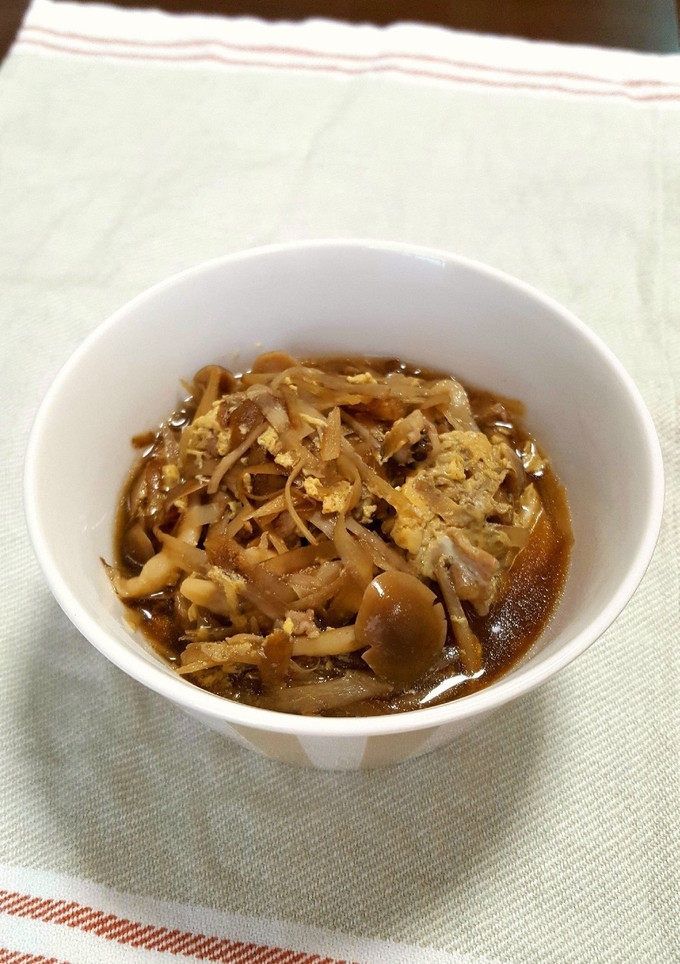 牛蒡としめじと豚肉の卵とじ-レシピのメイン写真