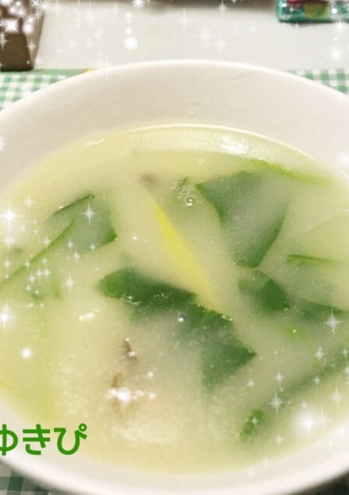 長ネギとサラダほうれん草のスープ-レシピのメイン写真