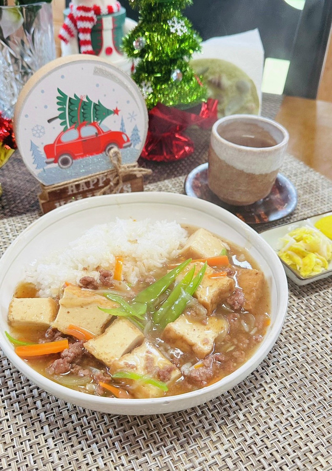 アメリカ★厚揚げとたっぷり野菜あんかけ丼-レシピのメイン写真