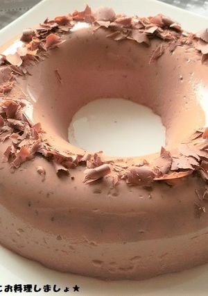 簡単★チョコのなめらかヨーグルトゼリー-レシピのメイン写真