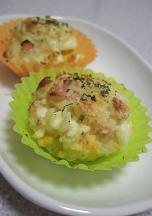 お弁当にぴったり☆焼きポテサラ♪-レシピのメイン写真