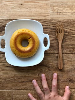 幼児のおやつ♡カボチャ入り焼きドーナツ②-レシピのメイン写真