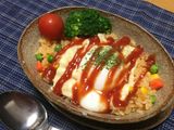 ♪温玉と炊飯器で簡単時短オムライス♪