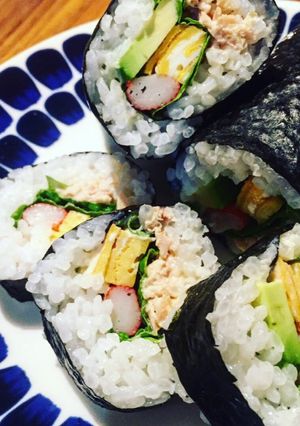 節分に◎サラダ恵方巻き（巻きす不要）-レシピのメイン写真