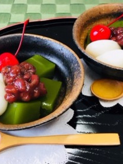 抹茶あんみつ-レシピのメイン写真