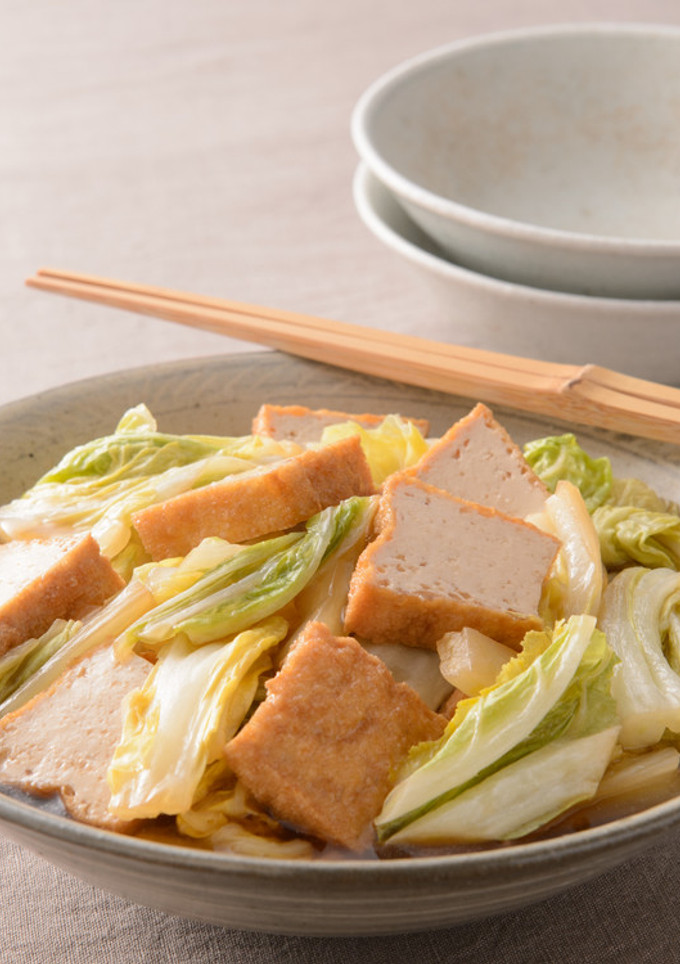 白菜と厚揚げの煮びたし-レシピのメイン写真