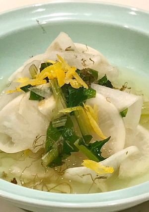 天日干しでカブの柚子漬物-レシピのメイン写真