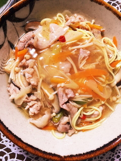 揖保乃糸ラーメンで作る酸辣湯麺-レシピのメイン写真