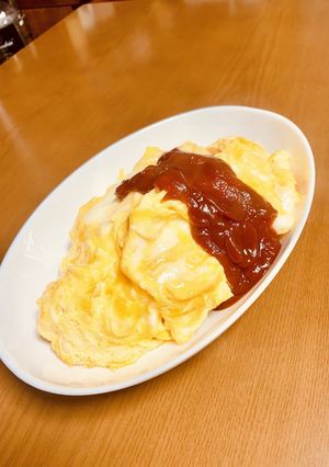 焼きトマトケチャップの濃厚オムライス-レシピのメイン写真
