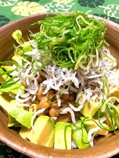 アボカド・納豆・しらす&おろし丼-レシピのメイン写真