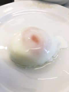 水に投入して、レンジで温泉卵-レシピのメイン写真